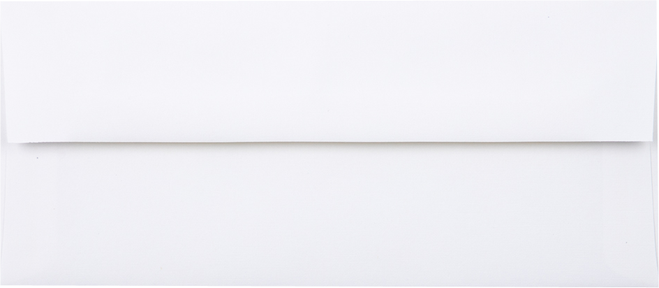 White Linen 32lb Strathmore #10 Regular Premium Envelopes (4 1/8 x 9 1/2)