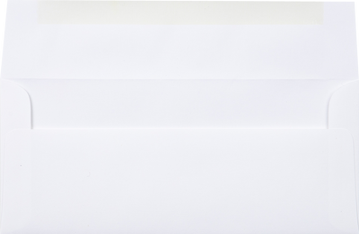 White Linen 32lb Strathmore #10 Regular Premium Envelopes (4 1/8 x 9 1/2)