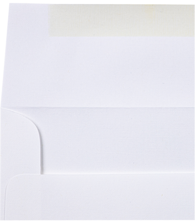 White Linen 32lb Strathmore #10 Regular Premium Envelopes (4 1/8 x 9 1/2)