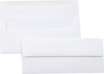White Linen 32lb Strathmore #10 Regular Premium Envelopes (4 1/8 x 9 1/2)
