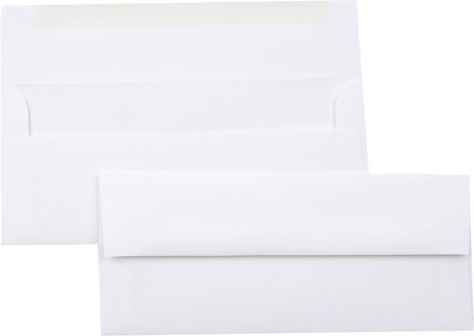 White Linen 32lb Strathmore #10 Regular Premium Envelopes (4 1/8 x 9 1/2)