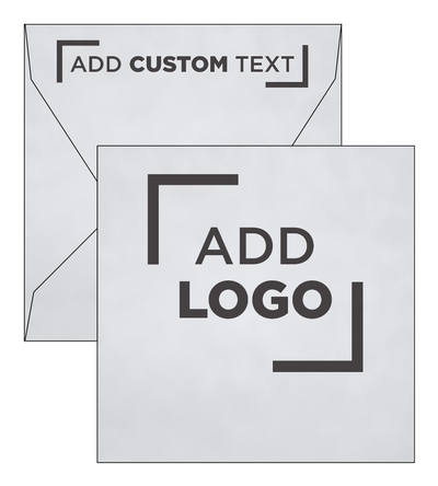 Silver Metallic 32lb 6 1/2 x 6 1/2 Square Contour Flap Envelopes