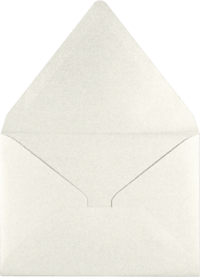 White Quartz Metallic 32lb A1 Contour Flap Envelopes (3 5/8 x 5 1/8)
