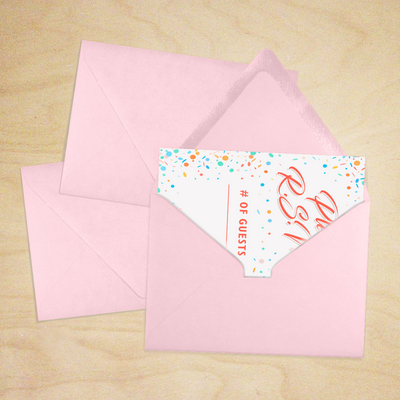 Baby Candy Pink 32lb A1 Contour Flap Envelopes (3 5/8 x 5 1/8)