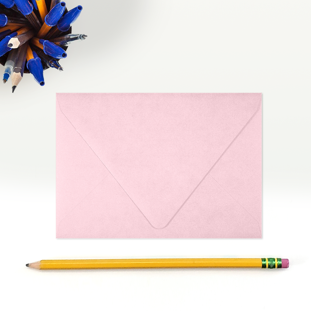 Baby Candy Pink 32lb A1 Contour Flap Envelopes (3 5/8 x 5 1/8)