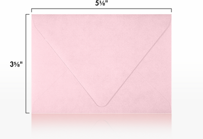 Baby Candy Pink 32lb A1 Contour Flap Envelopes (3 5/8 x 5 1/8)
