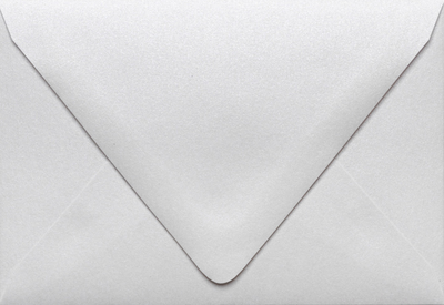 Crystal White Metallic 32lb A1 Contour Flap Envelopes (3 5/8 x 5 1/8)