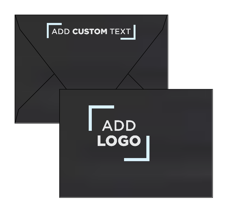 Black Linen 32lb A1 Contour Flap Envelopes (3 5/8 x 5 1/8)