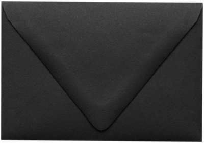 Smooth Midnight Black 32lb A1 Contour Flap Envelopes (3 5/8 x 5 1/8)