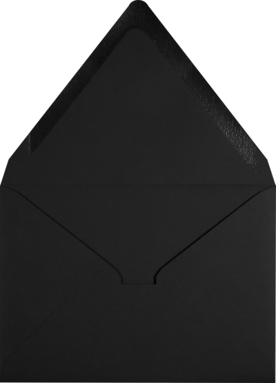 Smooth Midnight Black 32lb A1 Contour Flap Envelopes (3 5/8 x 5 1/8)