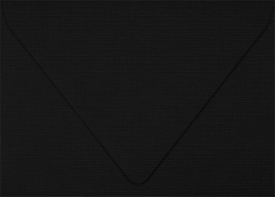 Black Linen 32lb A1 Contour Flap Envelopes (3 5/8 x 5 1/8)