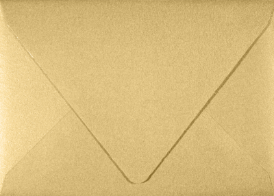 Light Gold Blonde Metallic 32lb A1 Contour Flap Envelopes (3 5/8 x 5 1/8)