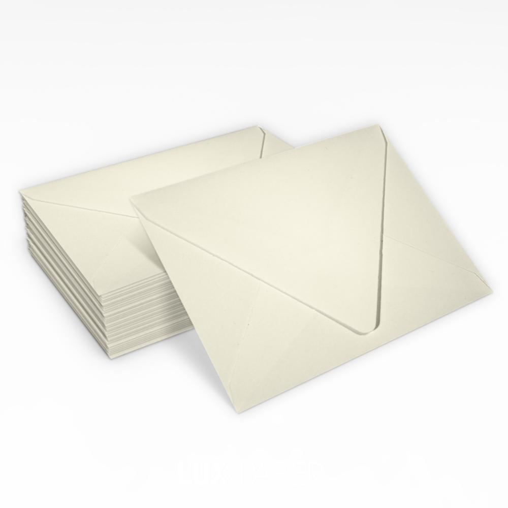 Natural Recycled 32lb A1 Contour Flap Envelopes (3 5/8 x 5 1/8)