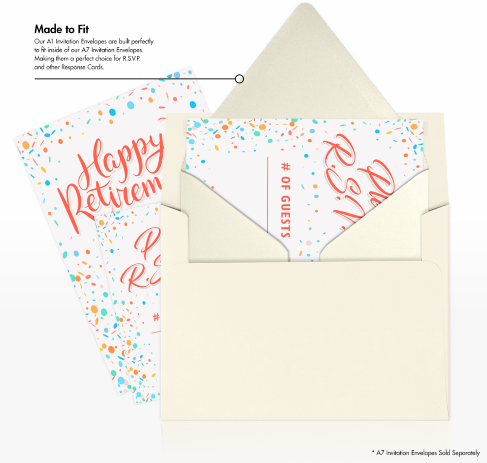 Natural Recycled 32lb A1 Contour Flap Envelopes (3 5/8 x 5 1/8)