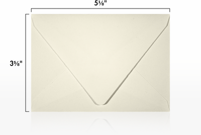 Natural Recycled 32lb A1 Contour Flap Envelopes (3 5/8 x 5 1/8)