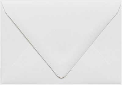 White Recycled 32lb A1 Contour Flap Envelopes (3 5/8 x 5 1/8)