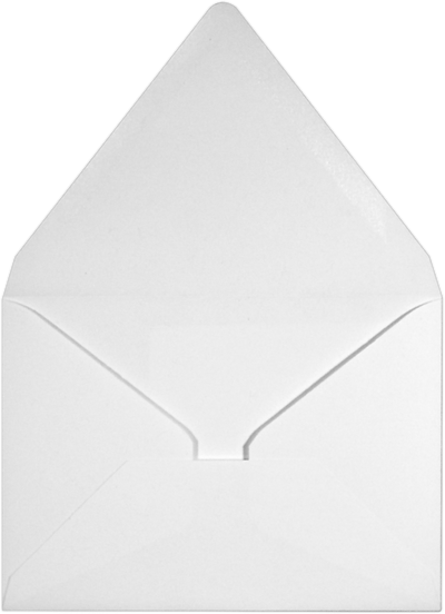 White Recycled 32lb A1 Contour Flap Envelopes (3 5/8 x 5 1/8)