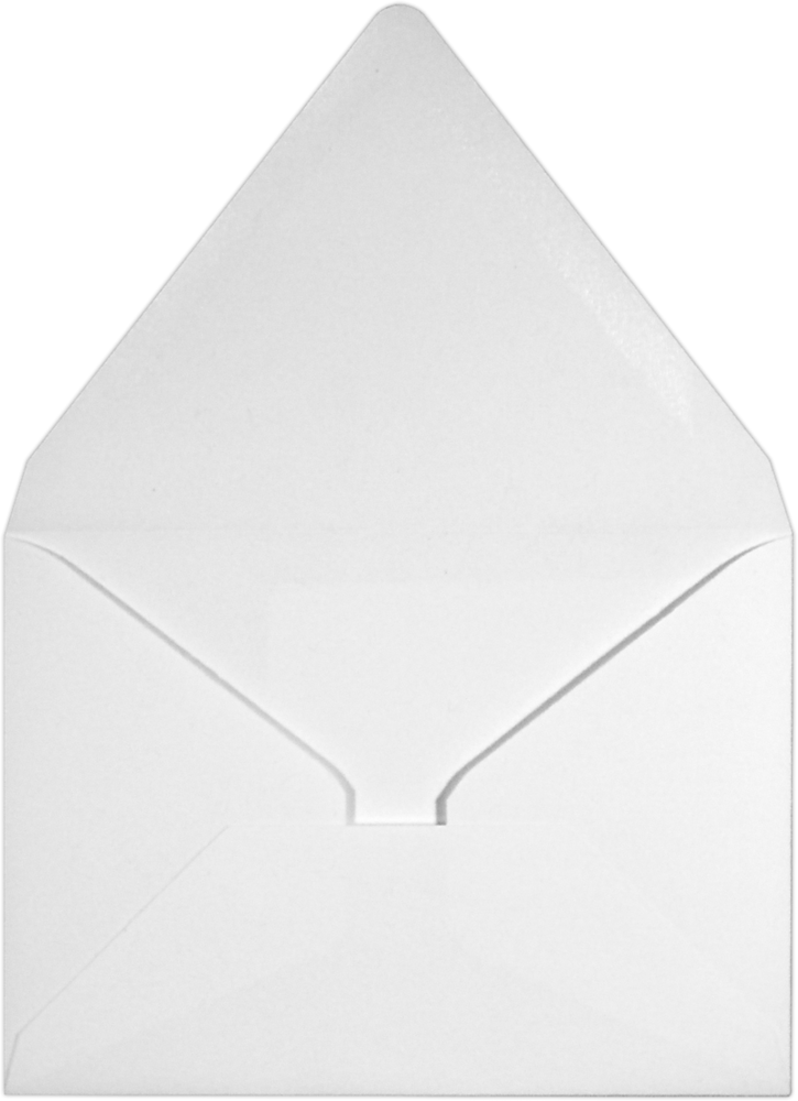 White Recycled 32lb A1 Contour Flap Envelopes (3 5/8 x 5 1/8)