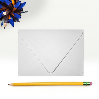 White Recycled 32lb A1 Contour Flap Envelopes (3 5/8 x 5 1/8)