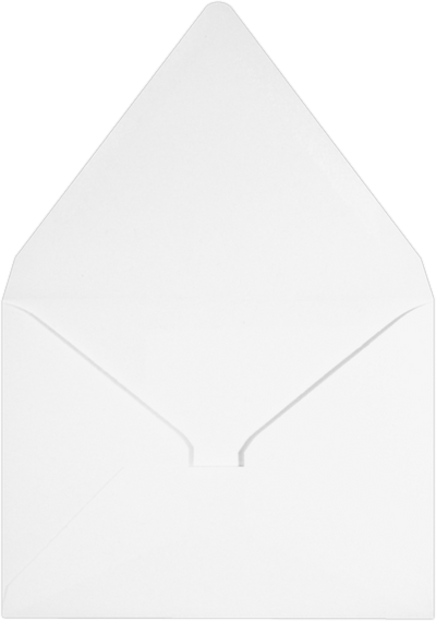 White 28lb A2 Contour Flap Envelopes (4 3/8 x 5 3/4)