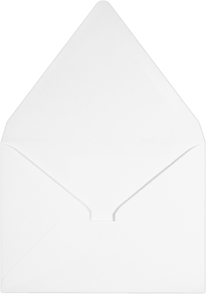 White 28lb A2 Contour Flap Envelopes (4 3/8 x 5 3/4)