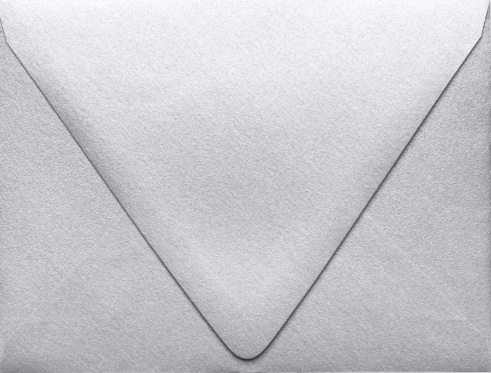 Silver Metallic 32lb A2 Contour Flap Envelopes (4 3/8 x 5 3/4)