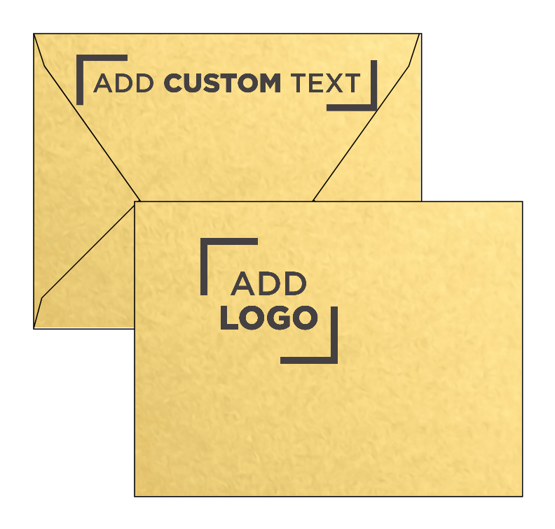 Gold Metallic 32lb A2 Contour Flap Envelopes (4 3/8 x 5 3/4