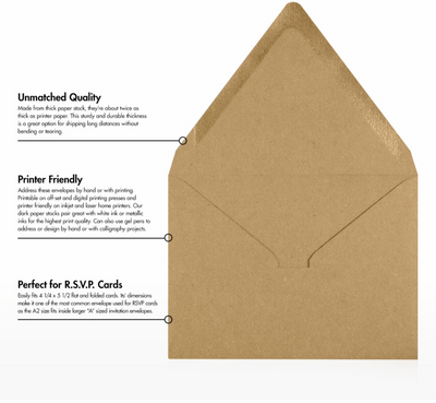 Grocery Bag  28lb A2 Contour Flap Envelopes (4 3/8 x 5 3/4)