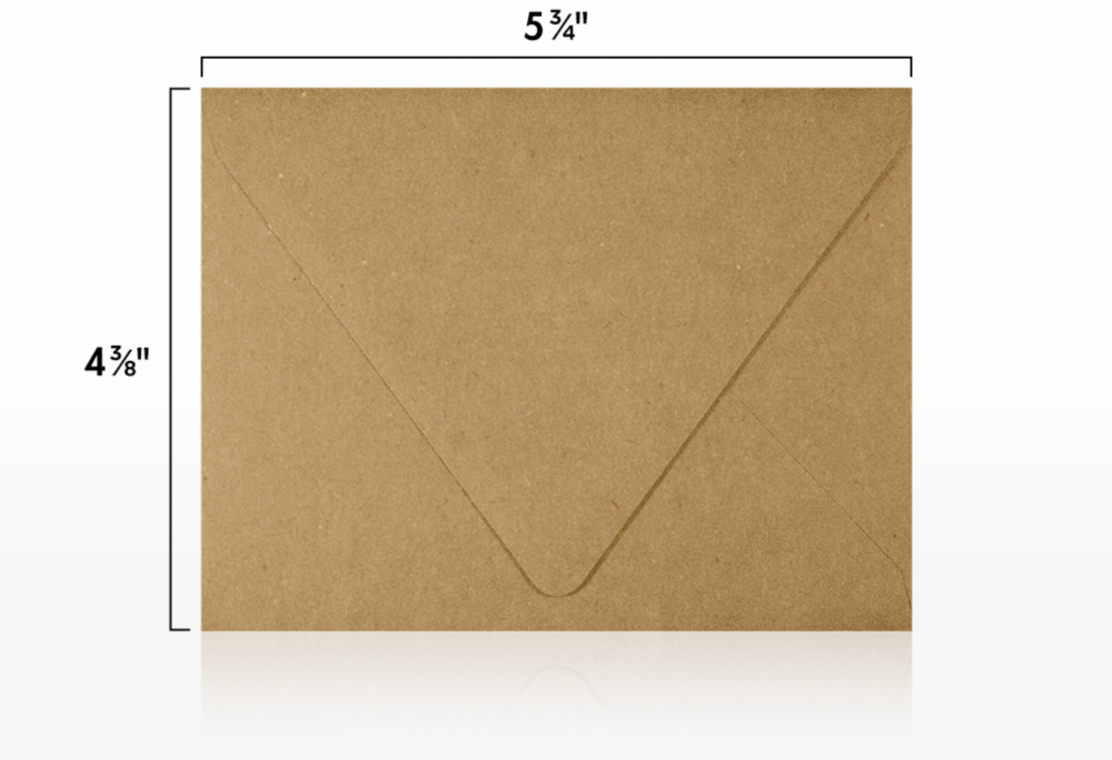 Grocery Bag  28lb A2 Contour Flap Envelopes (4 3/8 x 5 3/4)