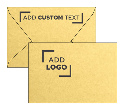Gold Metallic 32lb A4 Contour Flap Envelopes (4 1/4 x 6 1/4)