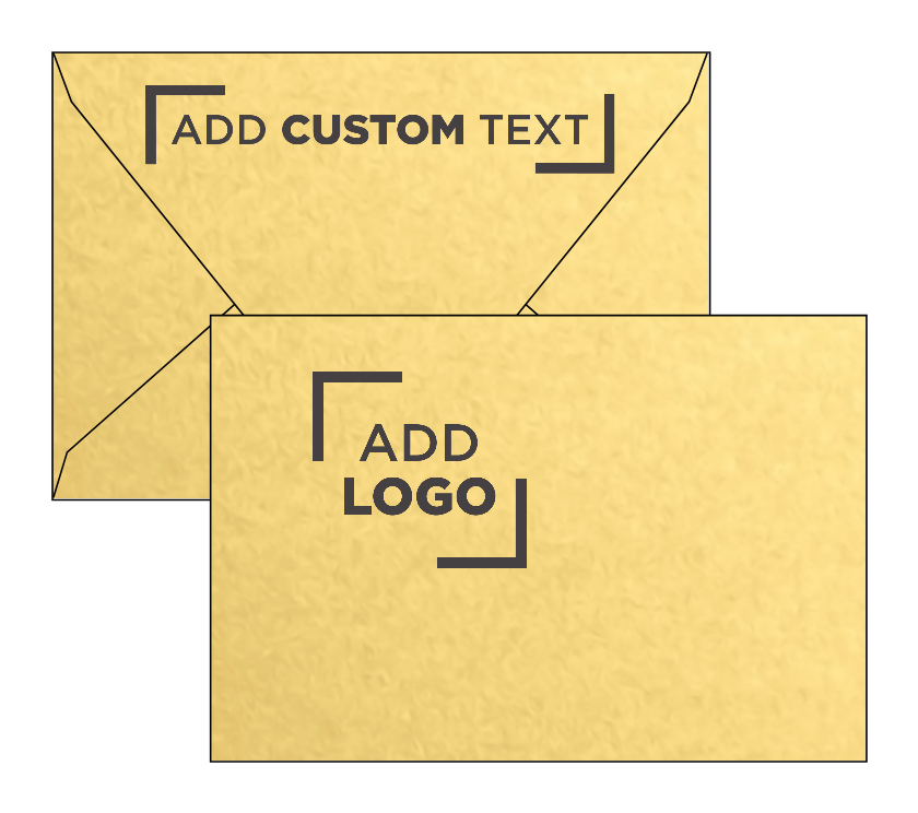 Gold Metallic 32lb A4 Contour Flap Envelopes (4 1/4 x 6 1/4)