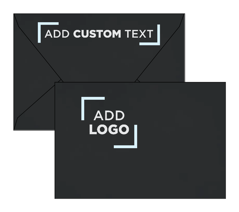 Smooth Midnight Black 32lb A4 Contour Flap Envelopes (4 1/4 x 6 1/4)