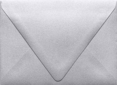 Silver Metallic 32lb A6 Contour Flap Envelopes (4 3/4 x 6 1/2)
