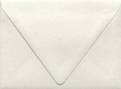 White Quartz Metallic 32lb A6 Contour Flap Envelopes (4 3/4 x 6 1/2)