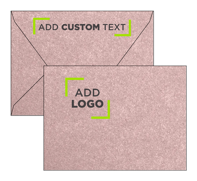 Misty Rose Pink Metallic 84lb A6 Contour Flap Envelopes (4 3/4 x 6 1/2)