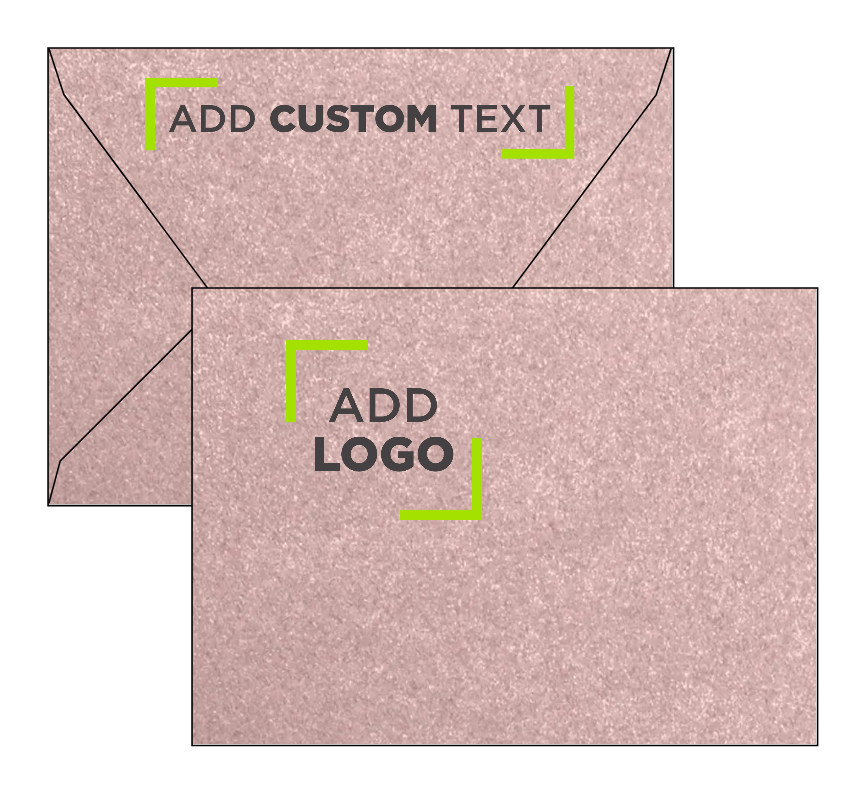 Misty Rose Pink Metallic 84lb A6 Contour Flap Envelopes (4 3/4 x 6 1/2)