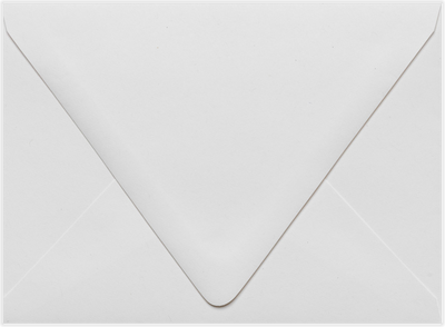 White Recycled 32lb A6 Contour Flap Envelopes (4 3/4 x 6 1/2)