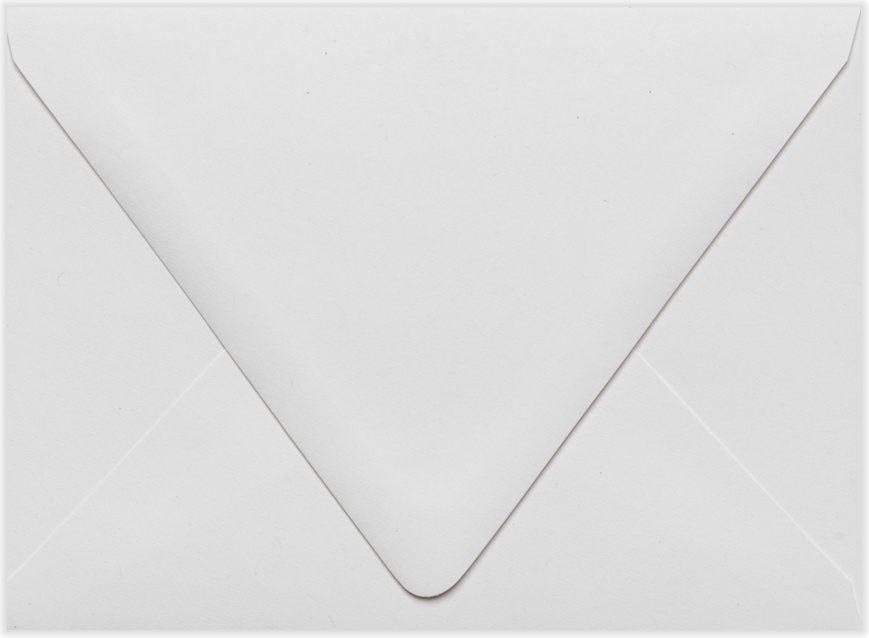 White Recycled 32lb A6 Contour Flap Envelopes (4 3/4 x 6 1/2)