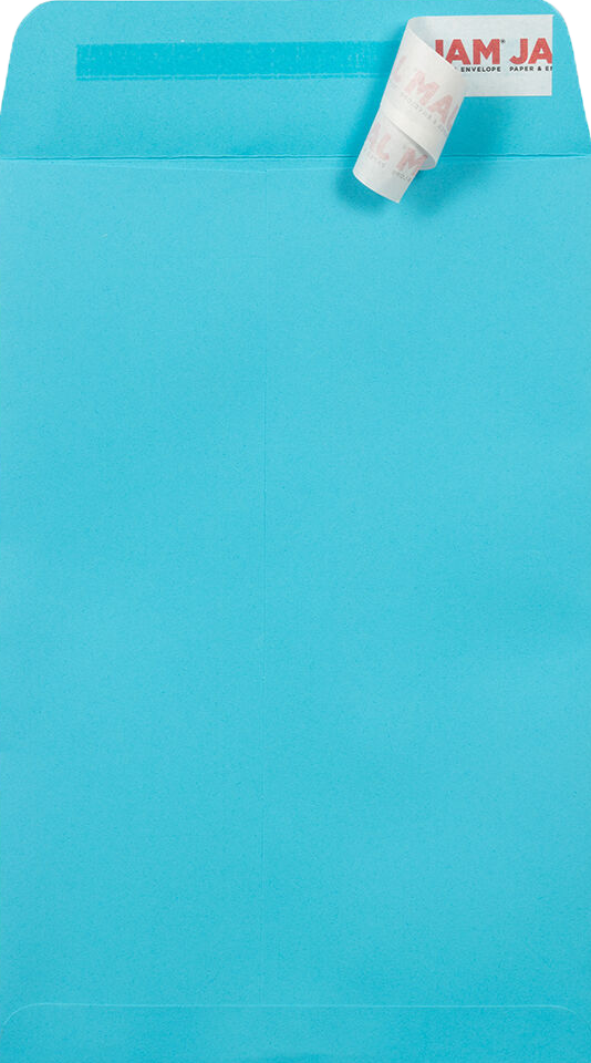 Pool Blue 32lb 6 x 9 Open End Envelopes with Peel & Seal