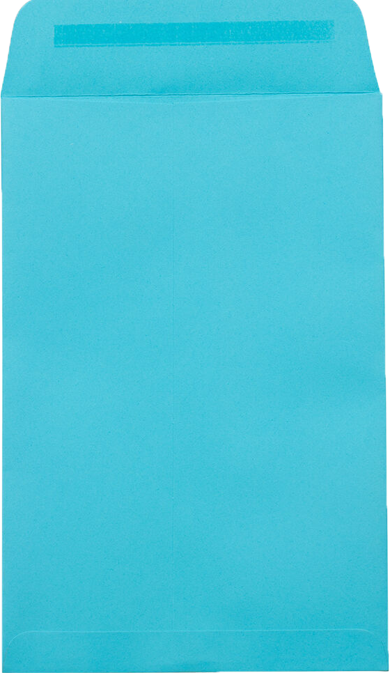 Pool Blue 32lb 6 x 9 Open End Envelopes with Peel & Seal