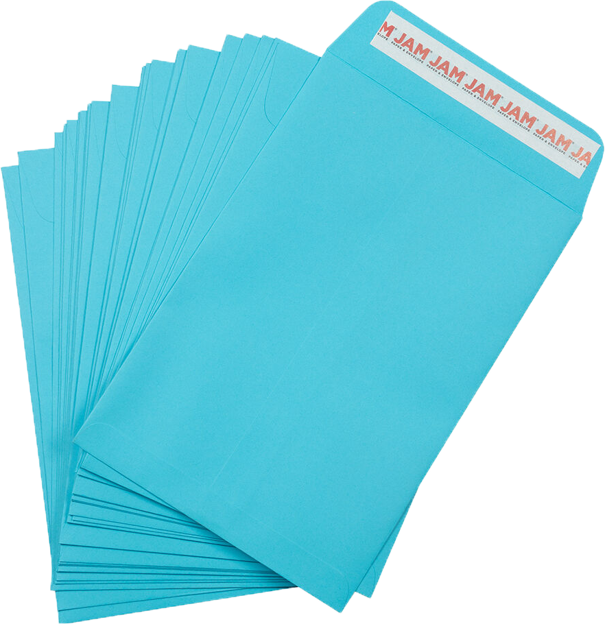 Pool Blue 32lb 6 x 9 Open End Envelopes with Peel & Seal