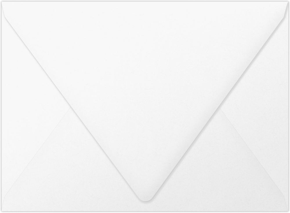 White 28lb A7 Contour Flap Envelopes (5 1/4 x 7 1/4)