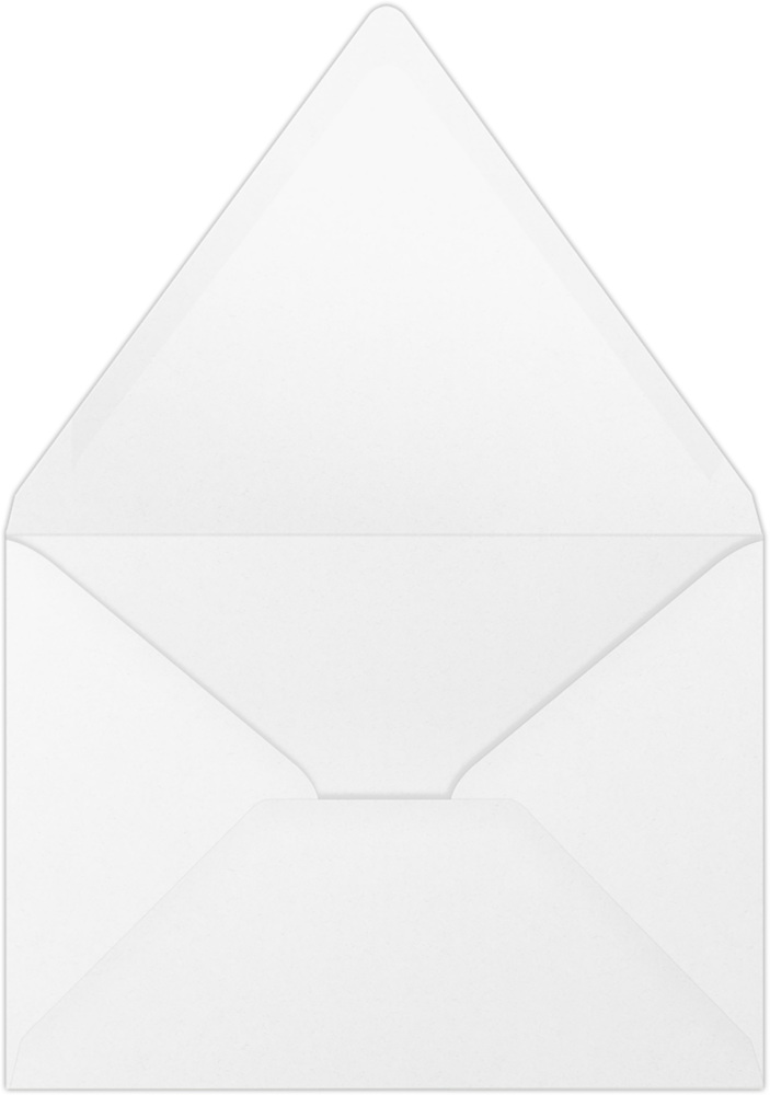 White 28lb A7 Contour Flap Envelopes (5 1/4 x 7 1/4)