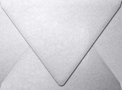Silver Metallic 32lb A7 Contour Flap Envelopes (5 1/4 x 7 1/4)