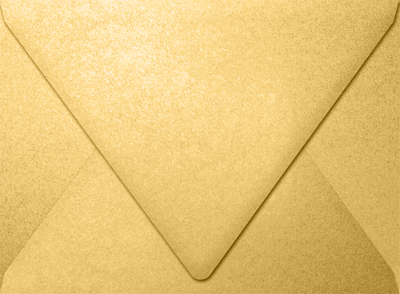 Gold Metallic 32lb A7 Contour Flap Envelopes (5 1/4 x 7 1/4)