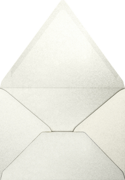 White Quartz Metallic 32lb A7 Contour Flap Envelopes (5 1/4 x 7 1/4)