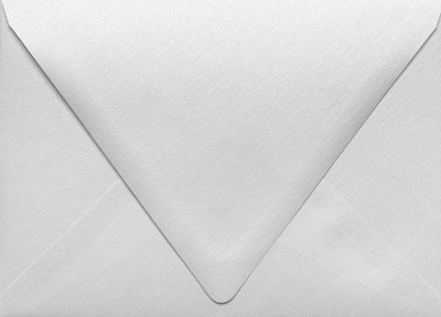 Crystal White Metallic 32lb A7 Contour Flap Envelopes (5 1/4 x 7 1/4)
