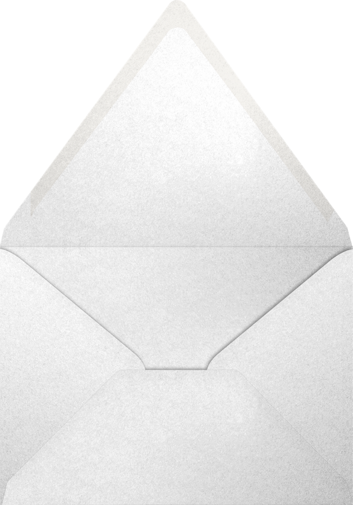 Crystal White Metallic 32lb A7 Contour Flap Envelopes (5 1/4 x 7 1/4)