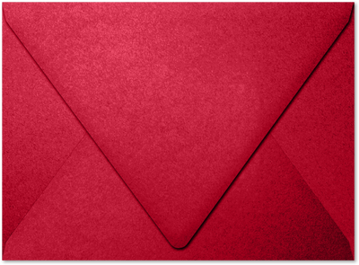 Jupiter Red Metallic 32lb A7 Contour Flap Envelopes (5 1/4 x 7 1/4)