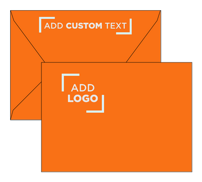 Mandarin Orange 32lb A7 Contour Flap Envelopes (5 1/4 x 7 1/4)